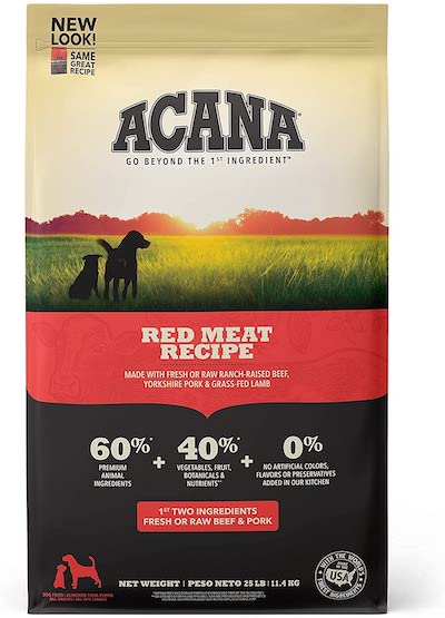 Acana Grain Free Dog Food, Red Meat, Ranch-Raised Beef, Yorkshire Pork, Grass-Fed Lamb