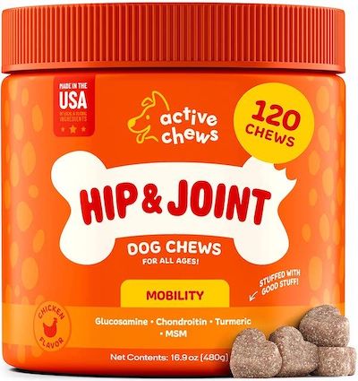 Active Chews Chondroitin MSM and Turmeric for Dogs