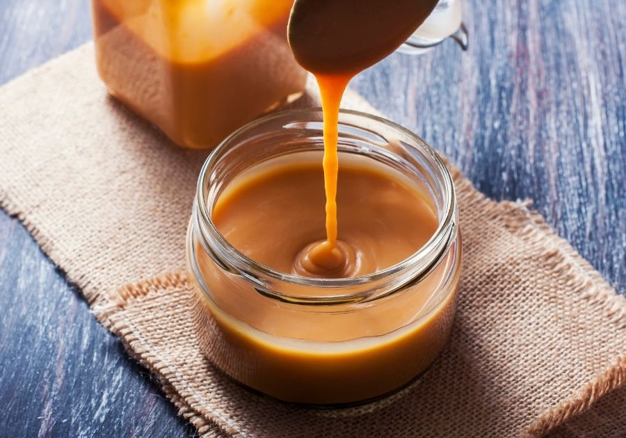 Caramel Sauce in Glass Jar