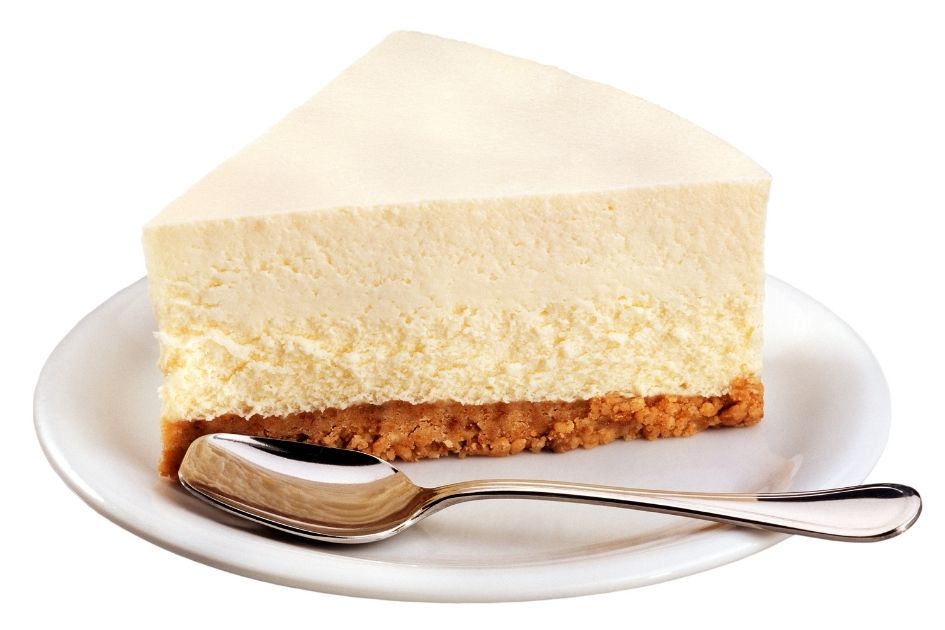 Cheesecake Slice on Plate with Spoon