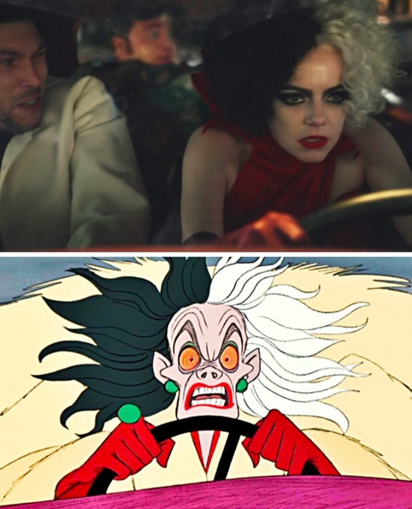 Cruella Driving vs One Hundred and One Dalmatians