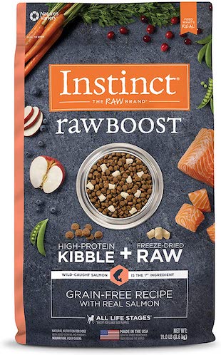 Instinct Raw Boost Grain-Free Recipe with Real Salmon & Freeze-Dried Raw Pieces Dried Raw Dog Food