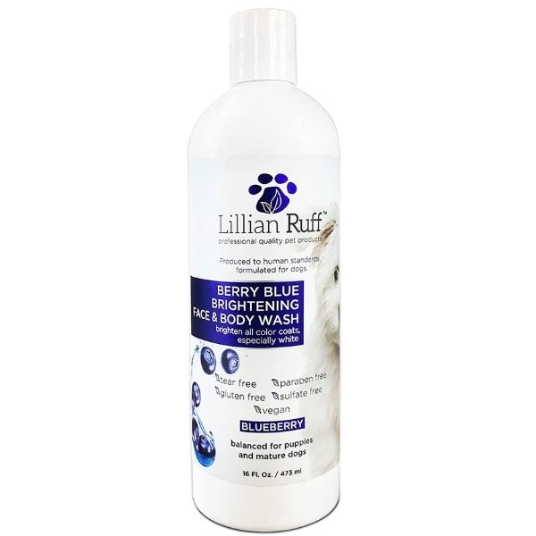 Lillian Ruff Berry Blue Brightening Face and Body Wash for Dogs and Cat