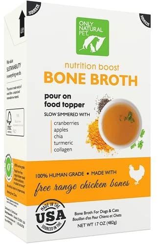 Only Natural Pet Human Grade Bone Broth Nutrition Boost