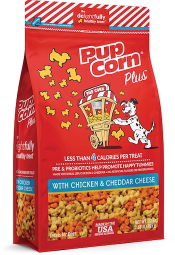 PupCorn Plus Chicken & Cheddar Cheese Dog Treats