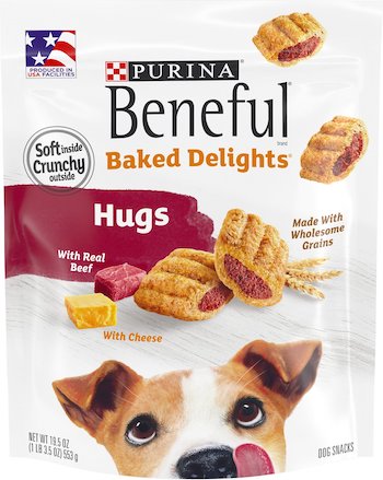 Purina Beneful Baked Delights Hugs with Real Beef & Cheese Dog Treats