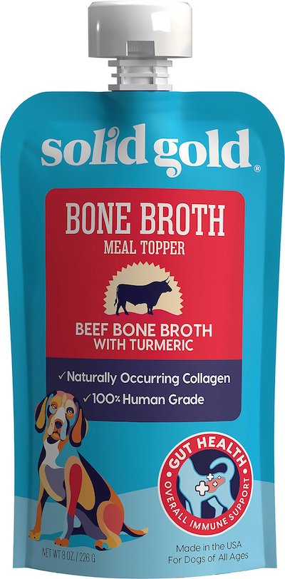 Solid Gold Beef Bone Broth with Turmeric for Dogs