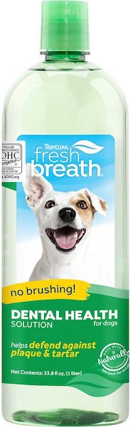 TropiClean Fresh Breath Dental Health Solution Dog Dental Water Additive