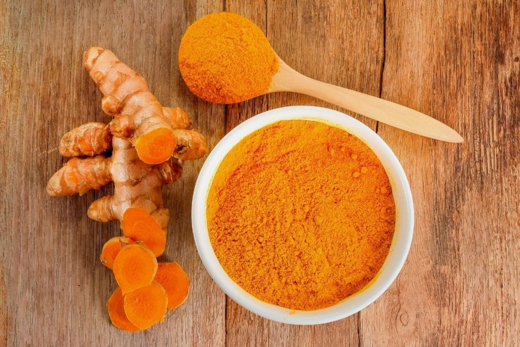 Turmeric root and powder