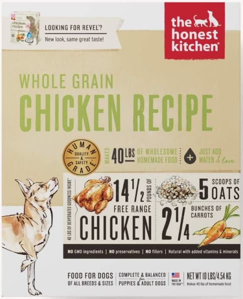 Best Low Sodium Dog Food – Honest Kitchen Whole Grain Chicken Recipe